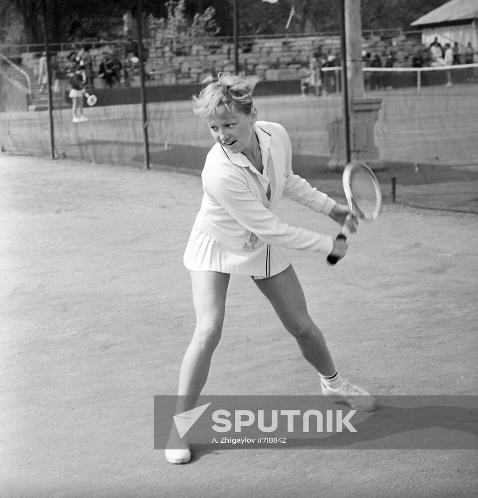 Tennis player Marina Kroshina