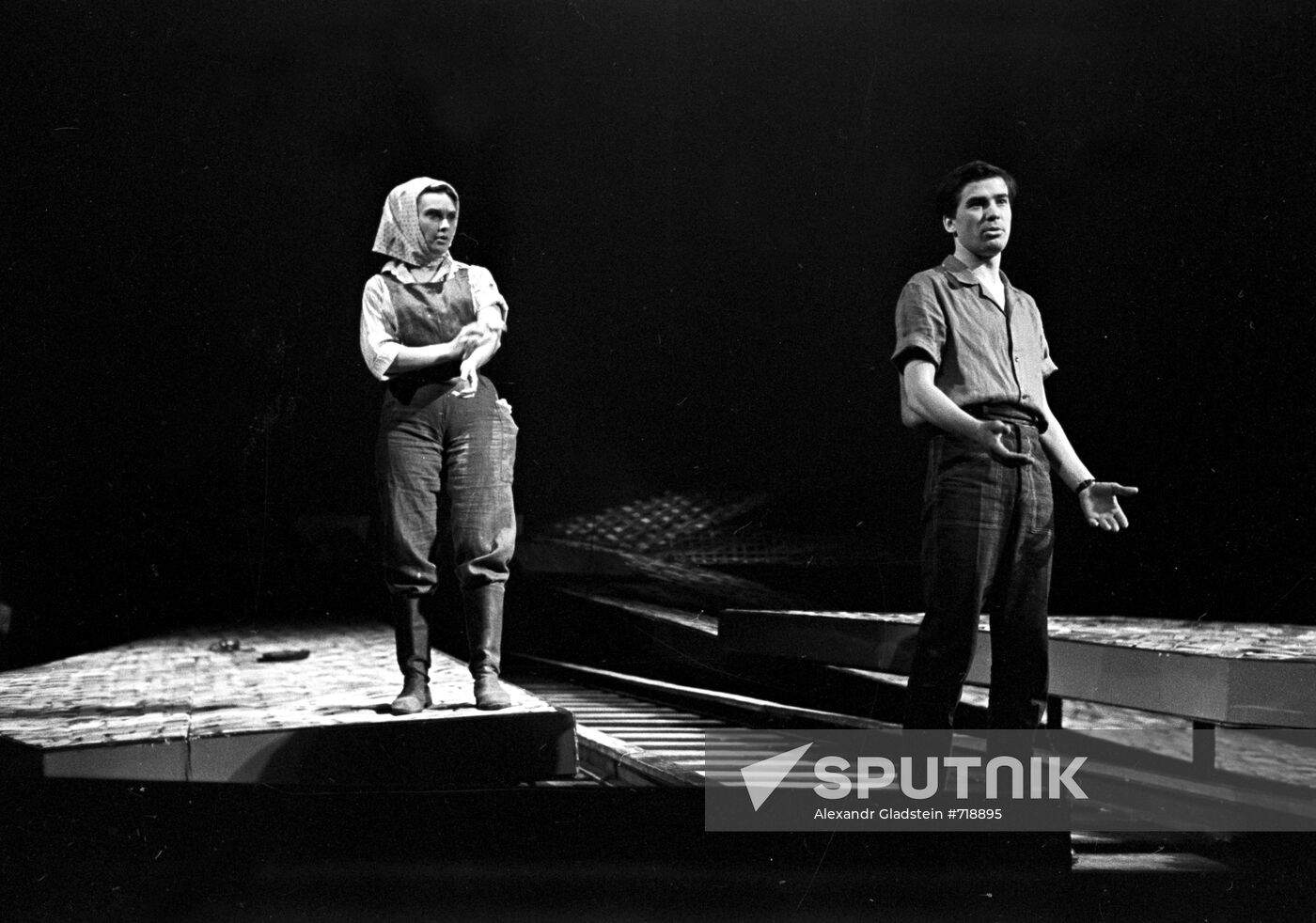 Scene from play A Torn Rouble Bill