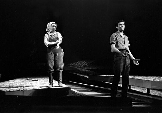 Scene from play A Torn Rouble Bill