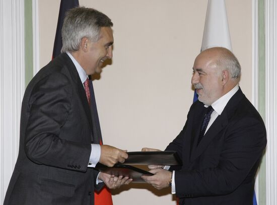 Viktor Vekselberg and Peter Loescher