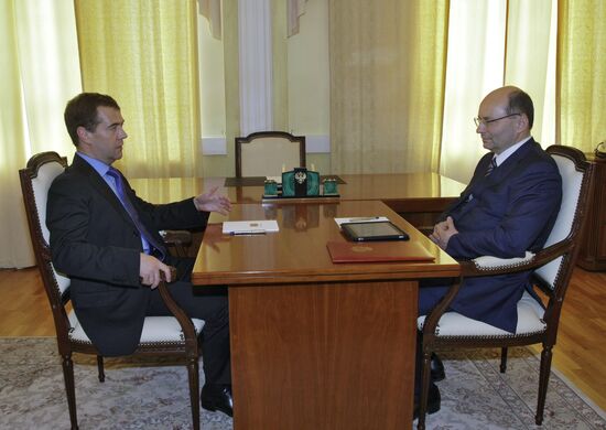Dmitry Medvedev and Alexander Misharin
