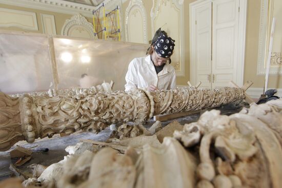 The Bolshoi Theater under continued restoration