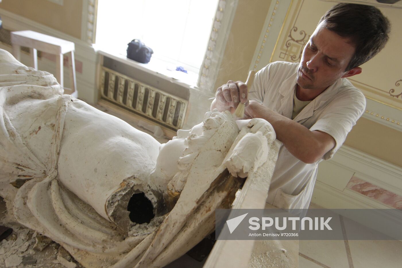 The Bolshoi Theater under continued restoration