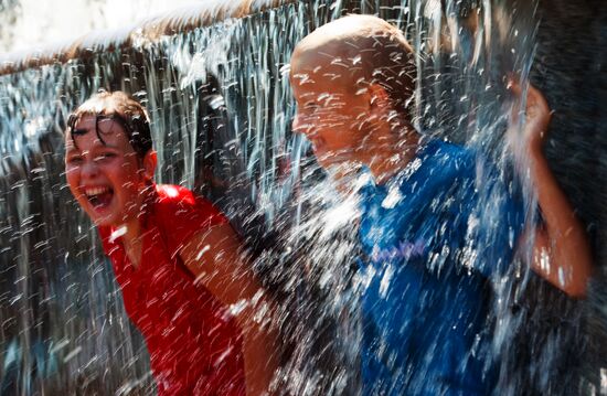 Scorching heat in Moscow