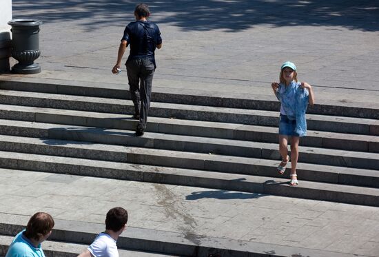 Scorching heat in Moscow