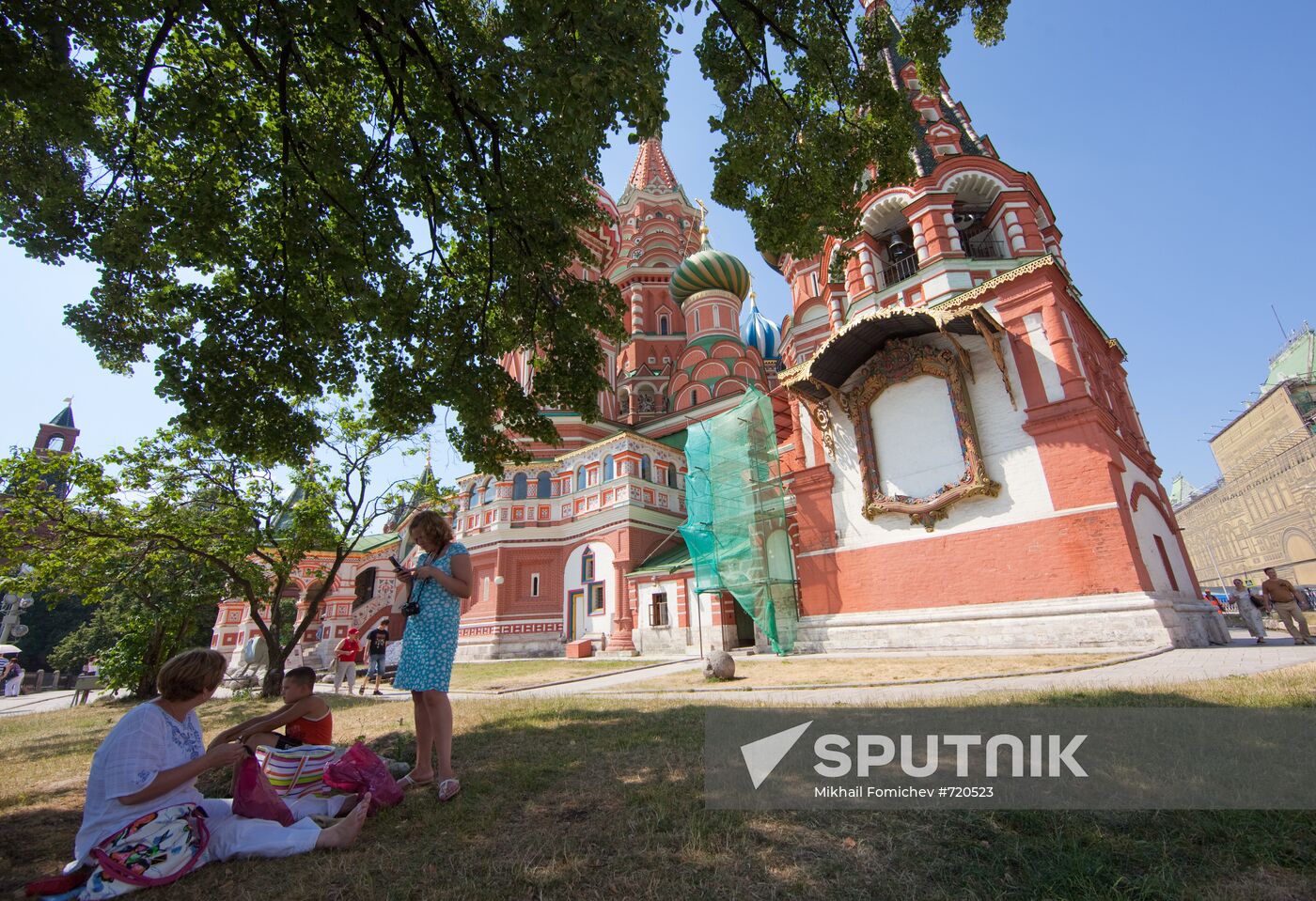 Scorching heat in Moscow