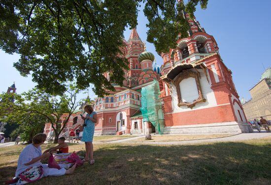 Scorching heat in Moscow