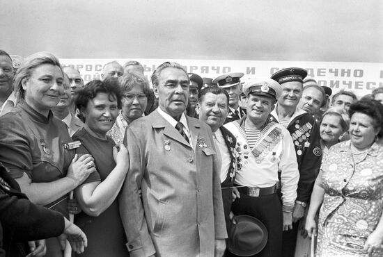 Leonid Brezhnev in Novorosiisk