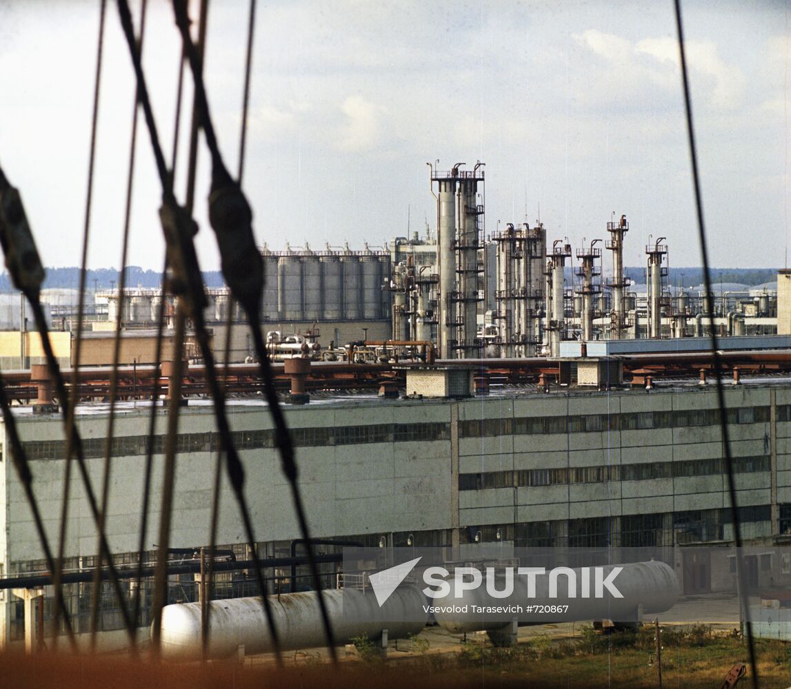One of buildings of Novopolotsk chemical plant