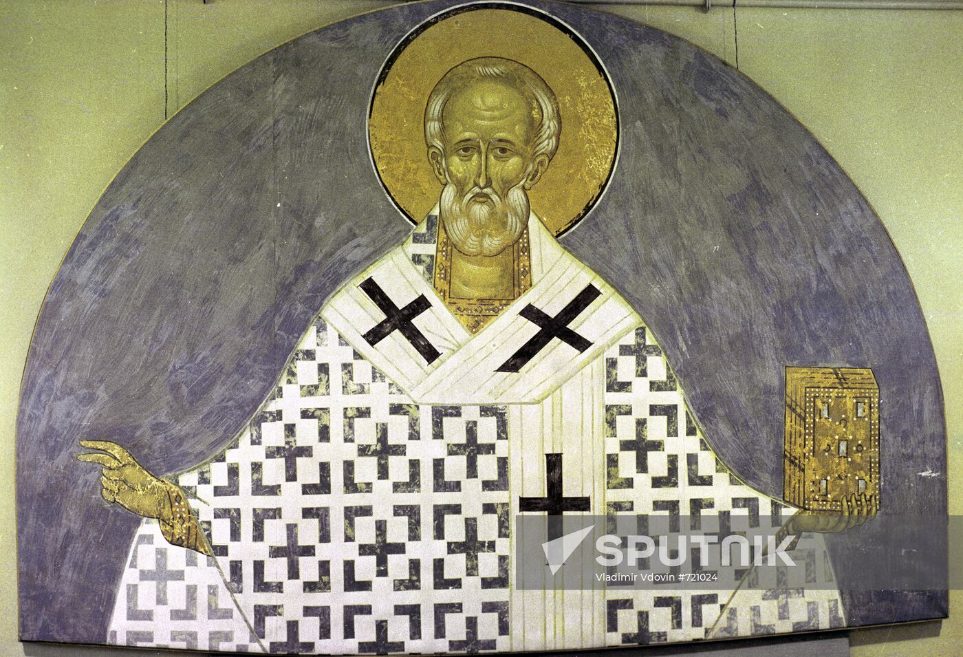 Fresco depicting St. Nicholas