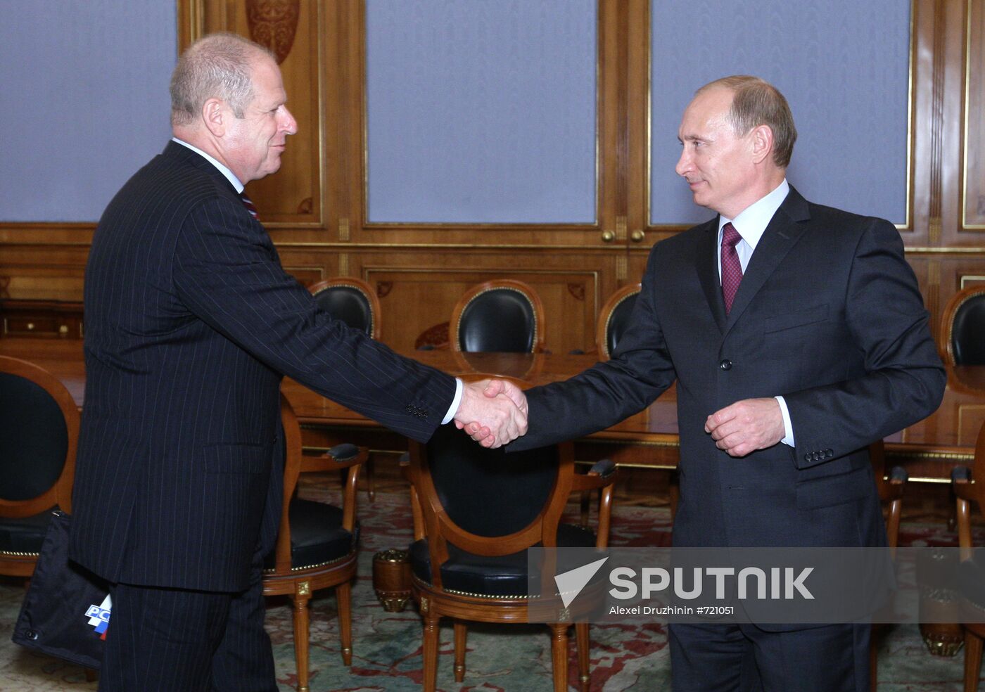 Vladimir Putin meets with Grigory Elkin