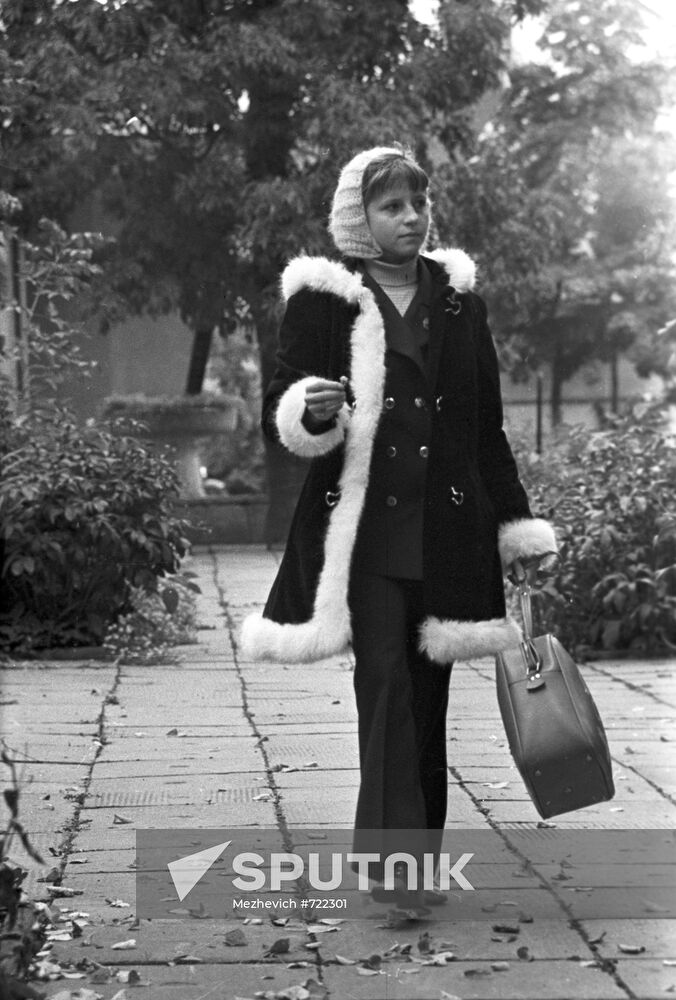 Soviet gymnast Olga Korbut