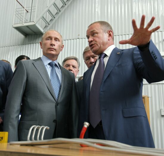 Vladimir Putin visits OJSC Rocket and Space Corporation Energia