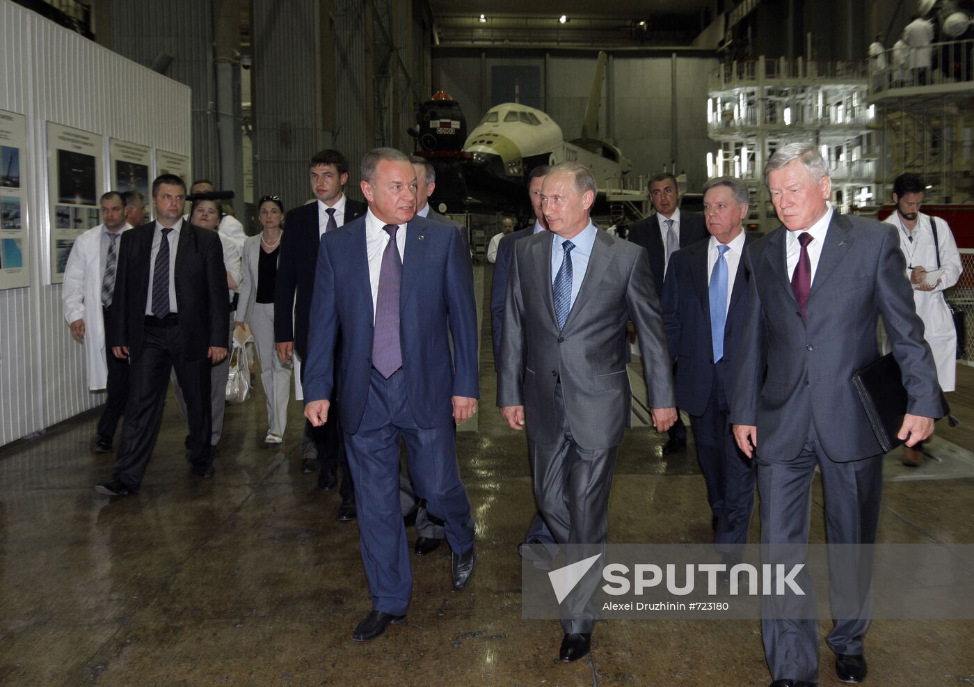 Vladimir Putin visits OJSC Rocket and Space Corporation Energia