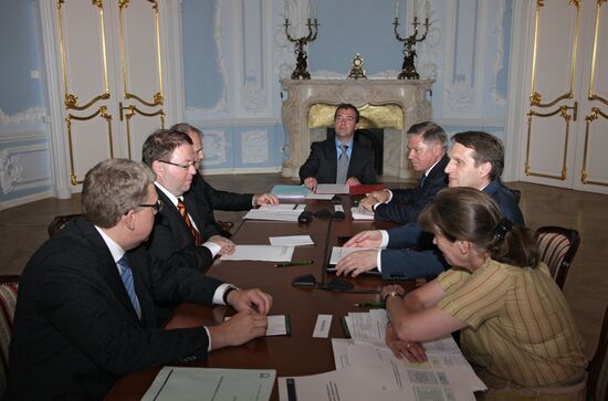 Dmitry Medvedev holds meeting, St. Petersburg