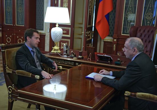 Dmitry Medvedev meets with Ilya Klebanov