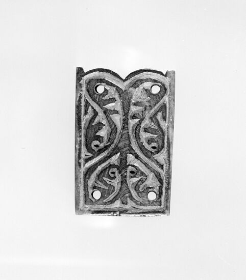 Carved ornamented bone onlay