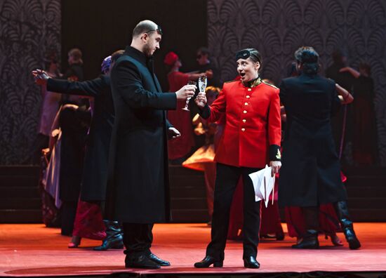 Pre-premiere run of A Masked Ball at Mikhailovksy Theater