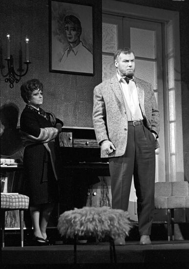 Scene from play "Meeting" ("Marie-Octobre")