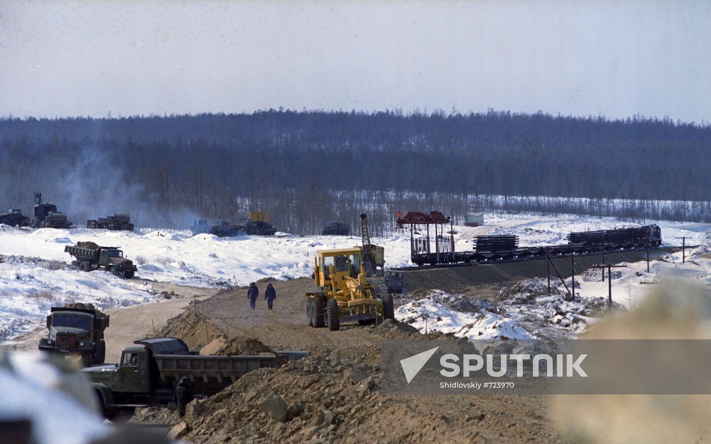 Building the Baikal-Amur Mainline