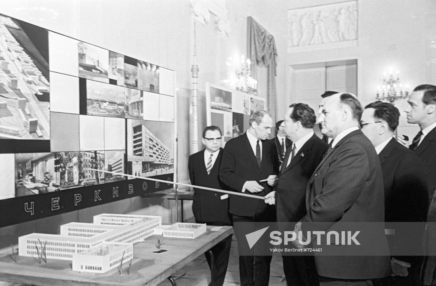 Austrian Federal Chancellor Josef Klaus visiting USSR