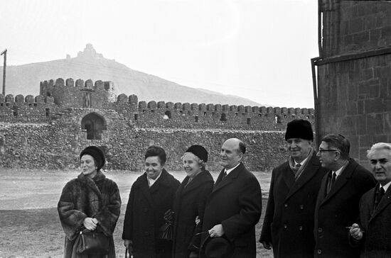 Austrian Chancellor Josef Klaus visiting the USSR