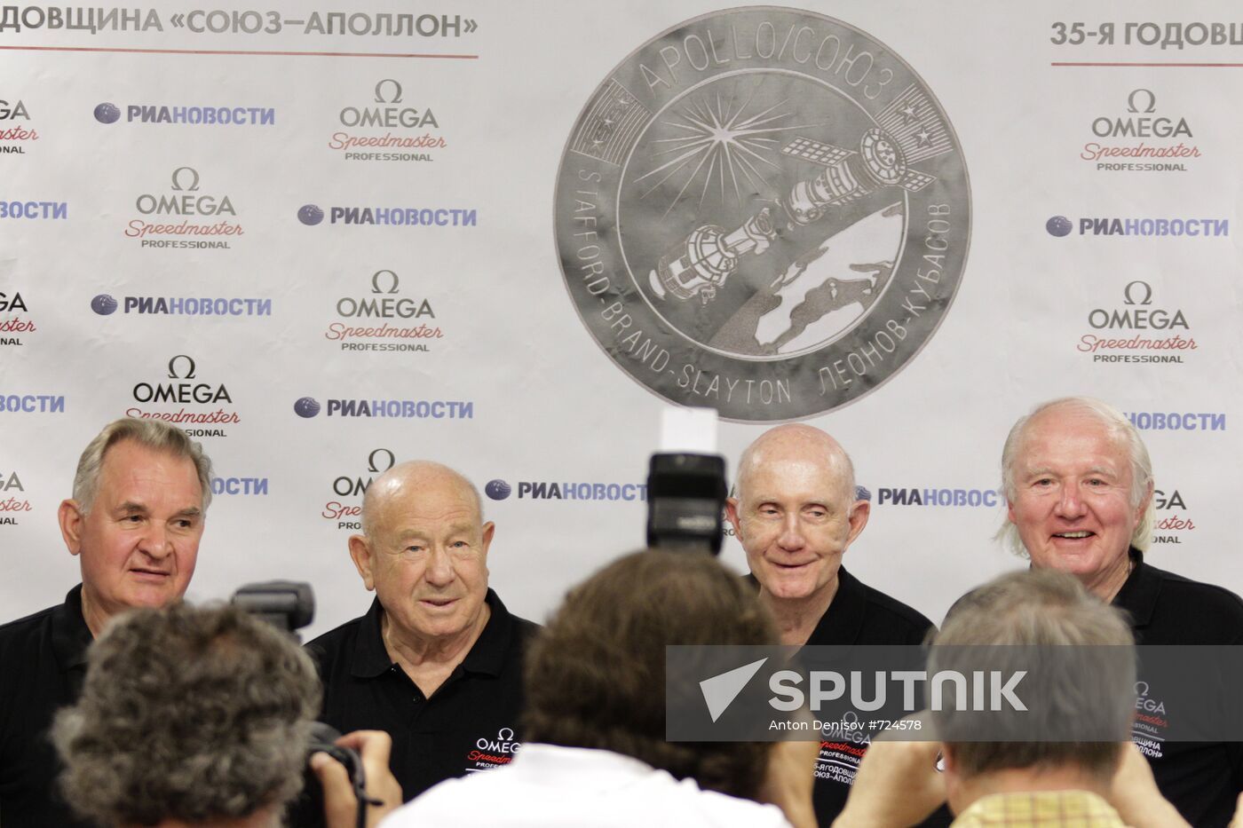 Valery Kubasov, Alexei Leonov, Thomas Stafford, Vance Brand