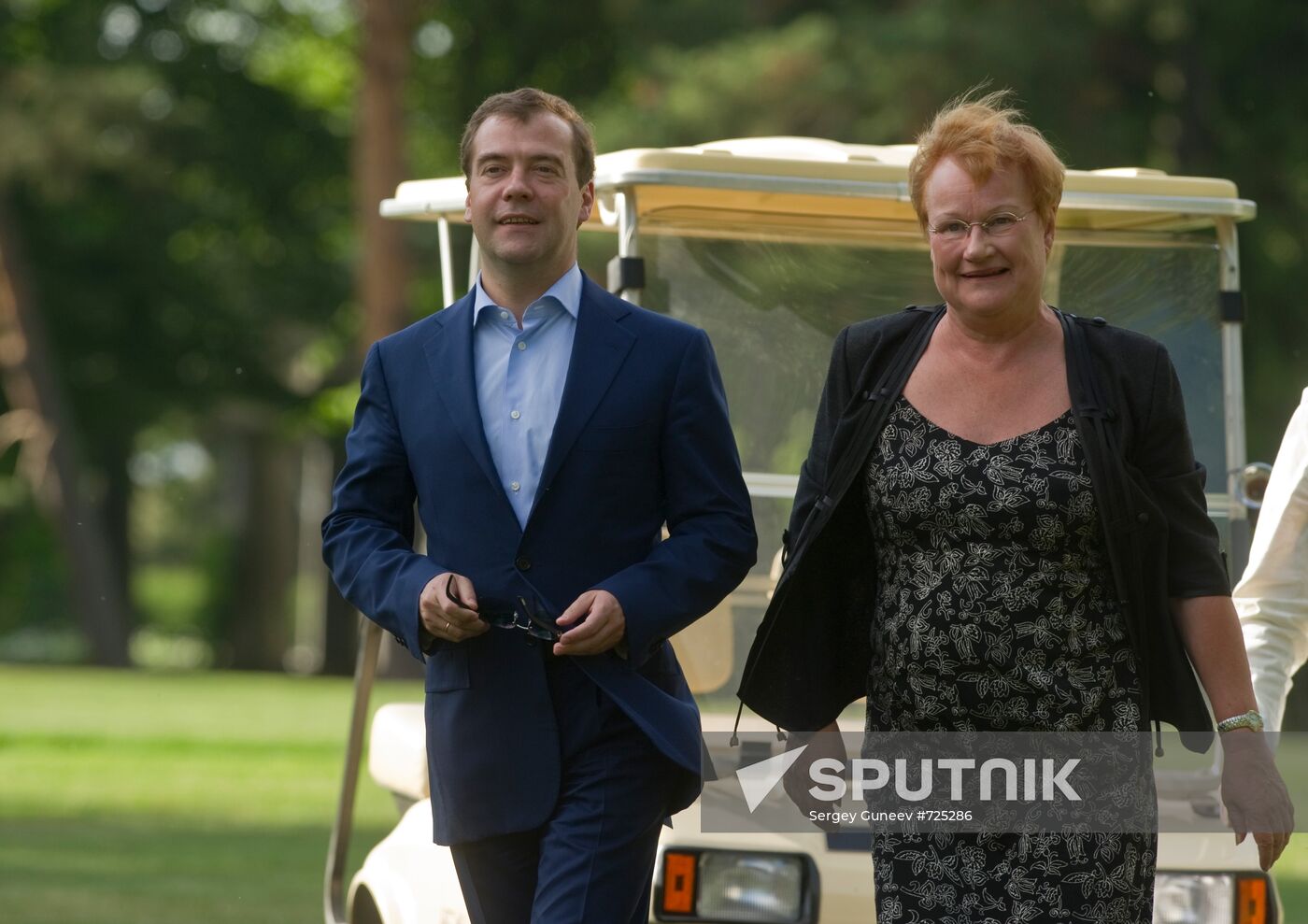 Dmitry Medvedev visits Finland.