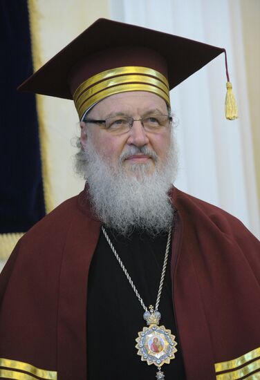Patriarch Kirill becomes Honored Doctor of law academy