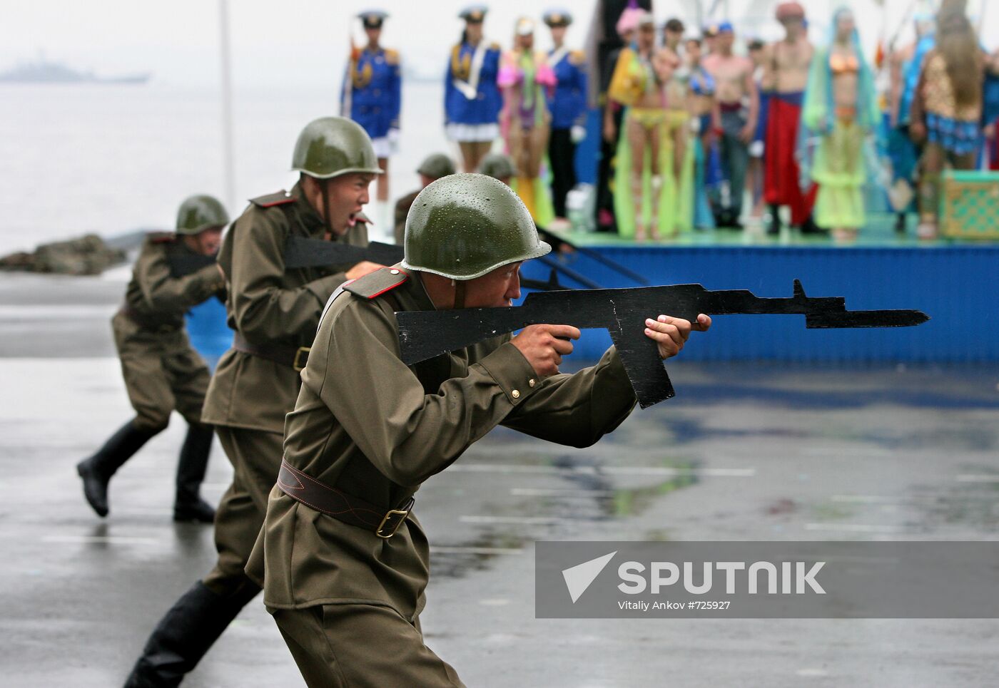 Pacific Fleet holds rehearsal for Navy Day parade