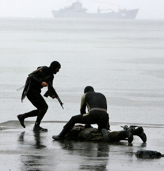 Pacific Fleet holds rehearsal for Navy Day parade