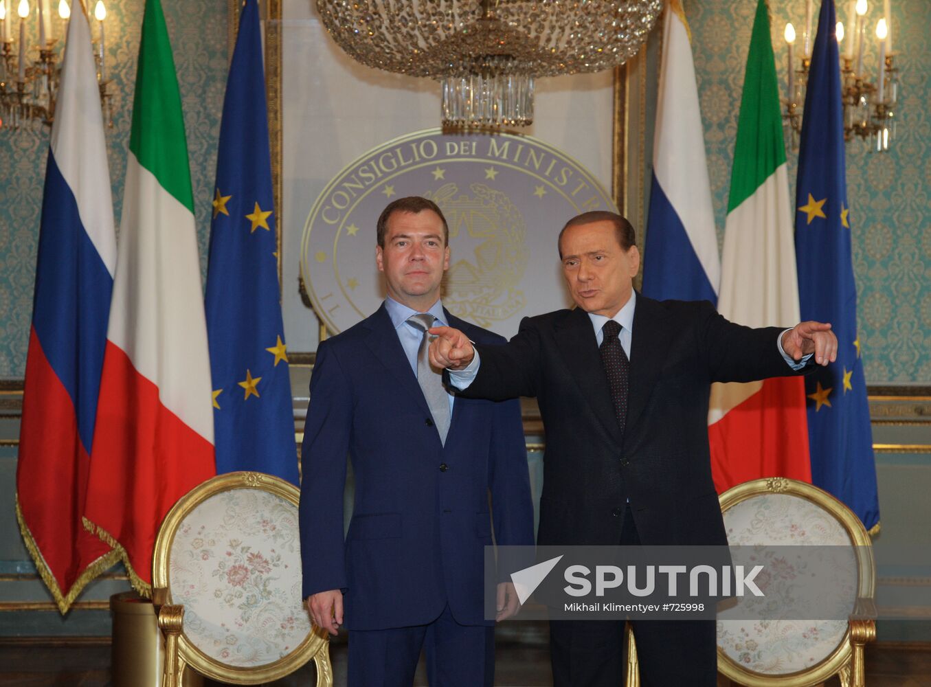 Dmitry Medvedev visits Milan