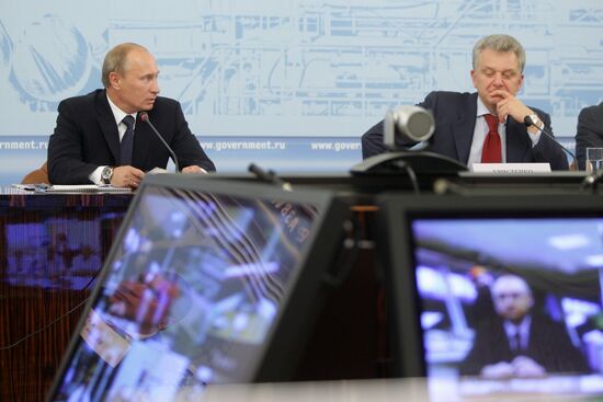 Vladimir Putin and Viktor Khristenko