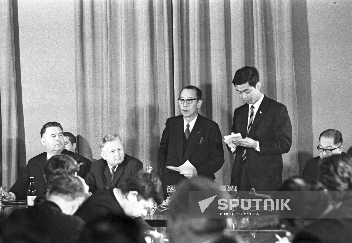 Toru Hagivara at news conference