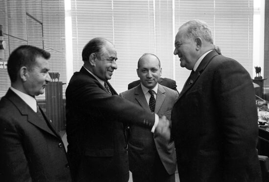 Afghan delegation of Society of Friendship with USSR