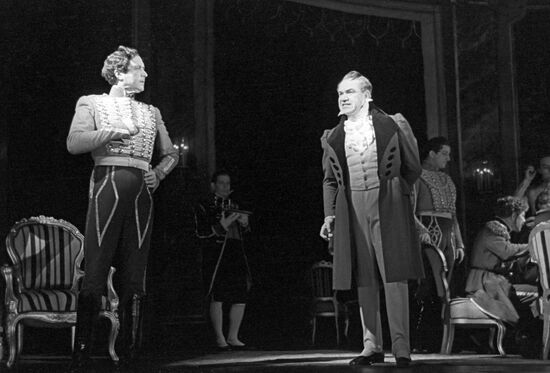 Scene from play after Mikhail Lermontov's "Masquerade"