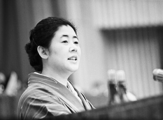 Delegate of World Congress of Women in Moscow S. Ogasavara