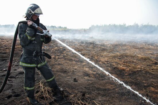 Peat bog fires fought in Noginsk District