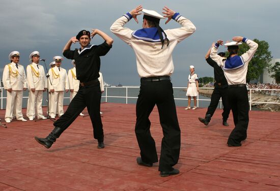 Celebrations on the Navy Day in Baltiisk