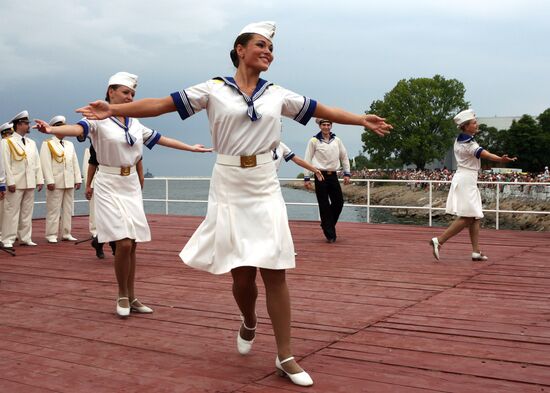 Celebrations on the Navy Day in Baltiisk