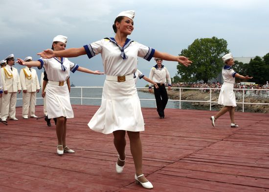 Celebrations on the Navy Day in Baltiisk