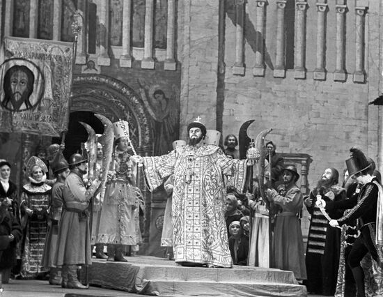 Scene from opera Boris Godunov