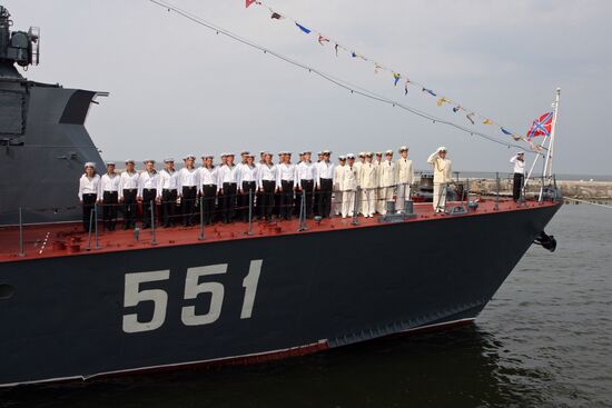 Russian Navy Day celebration in Baltiysk