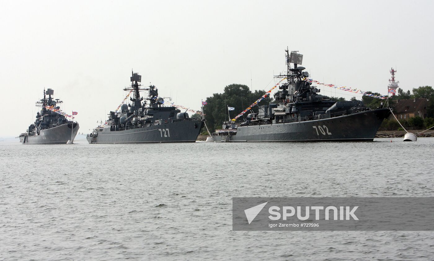 Russian Navy Day celebration in Baltiysk