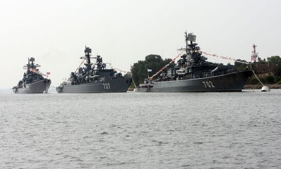 Russian Navy Day celebration in Baltiysk