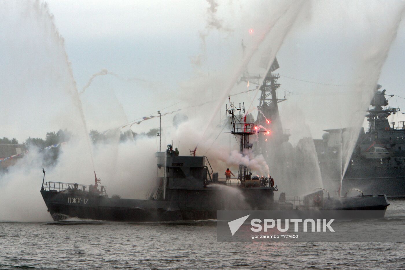 Russian Navy Day celebration in Baltiysk