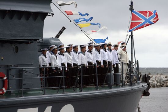 Russian Navy Day celebration in Baltiysk