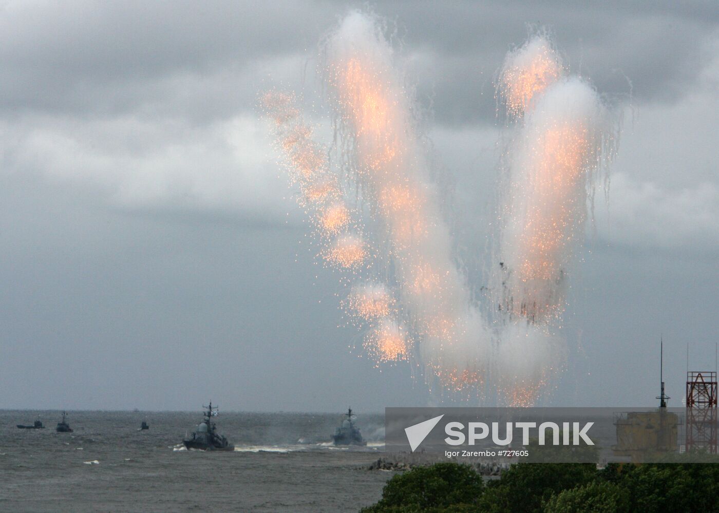 Russian Navy Day celebration in Baltiysk