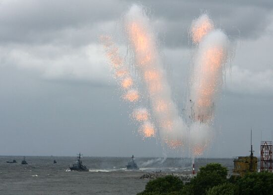 Russian Navy Day celebration in Baltiysk