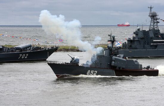 Russian Navy Day celebration in Baltiysk